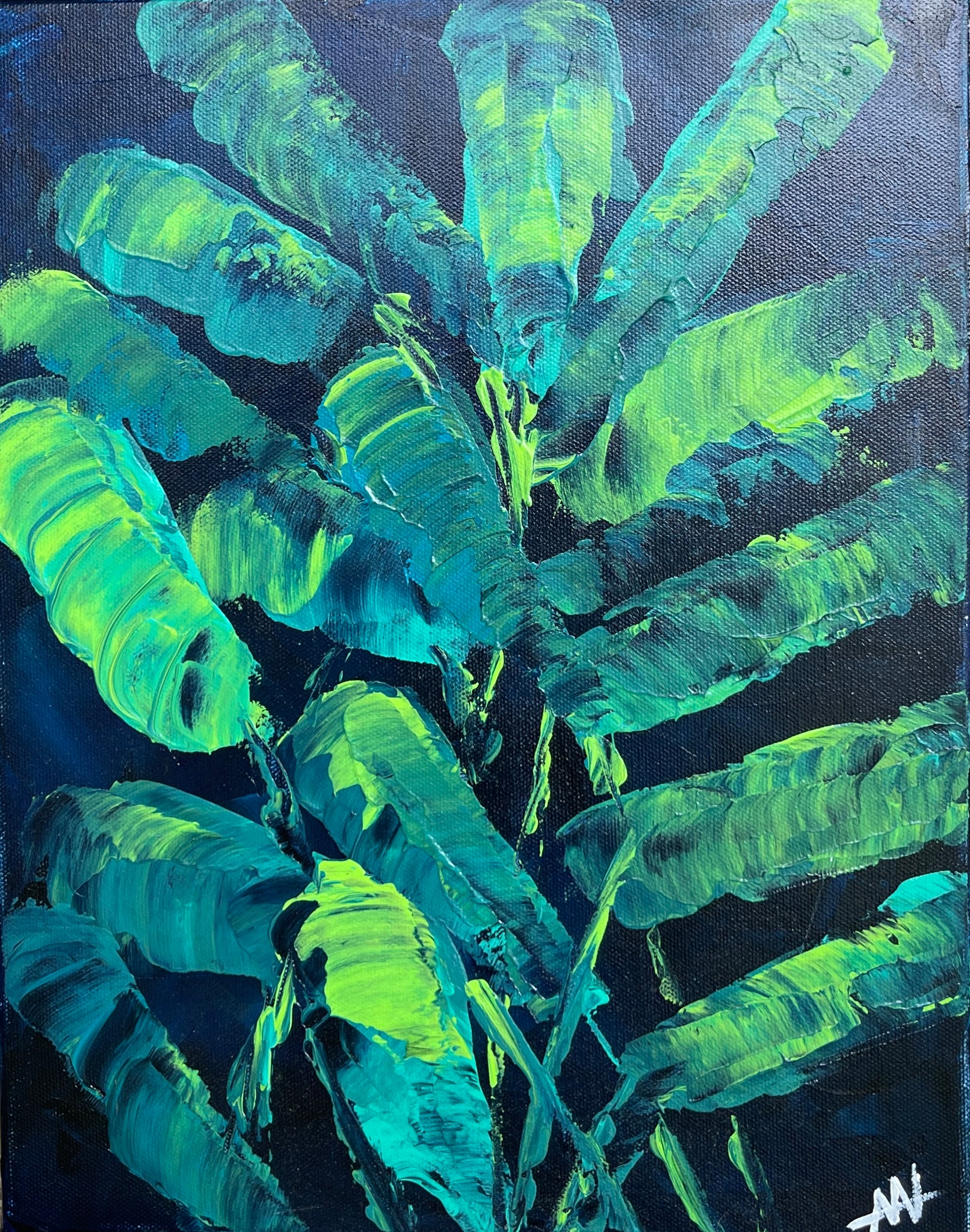 Palm Leaves Two 11” x 14”