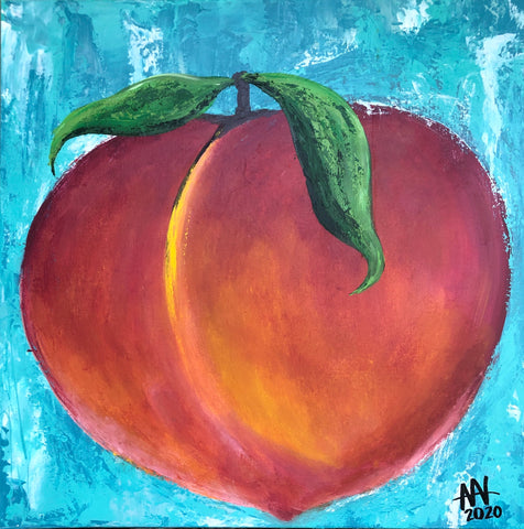 Just peachy 24”x24”